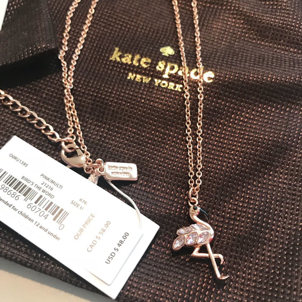 Kate Spade Flamingo Necklace
